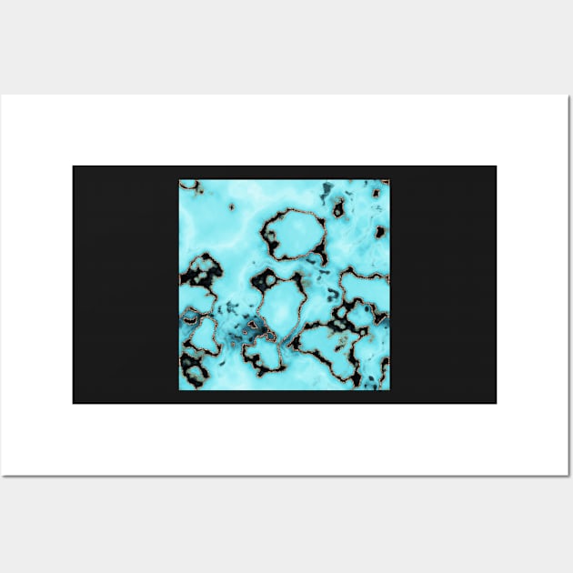 Turquoise| Pandora Teal Wall Art by wildtribe